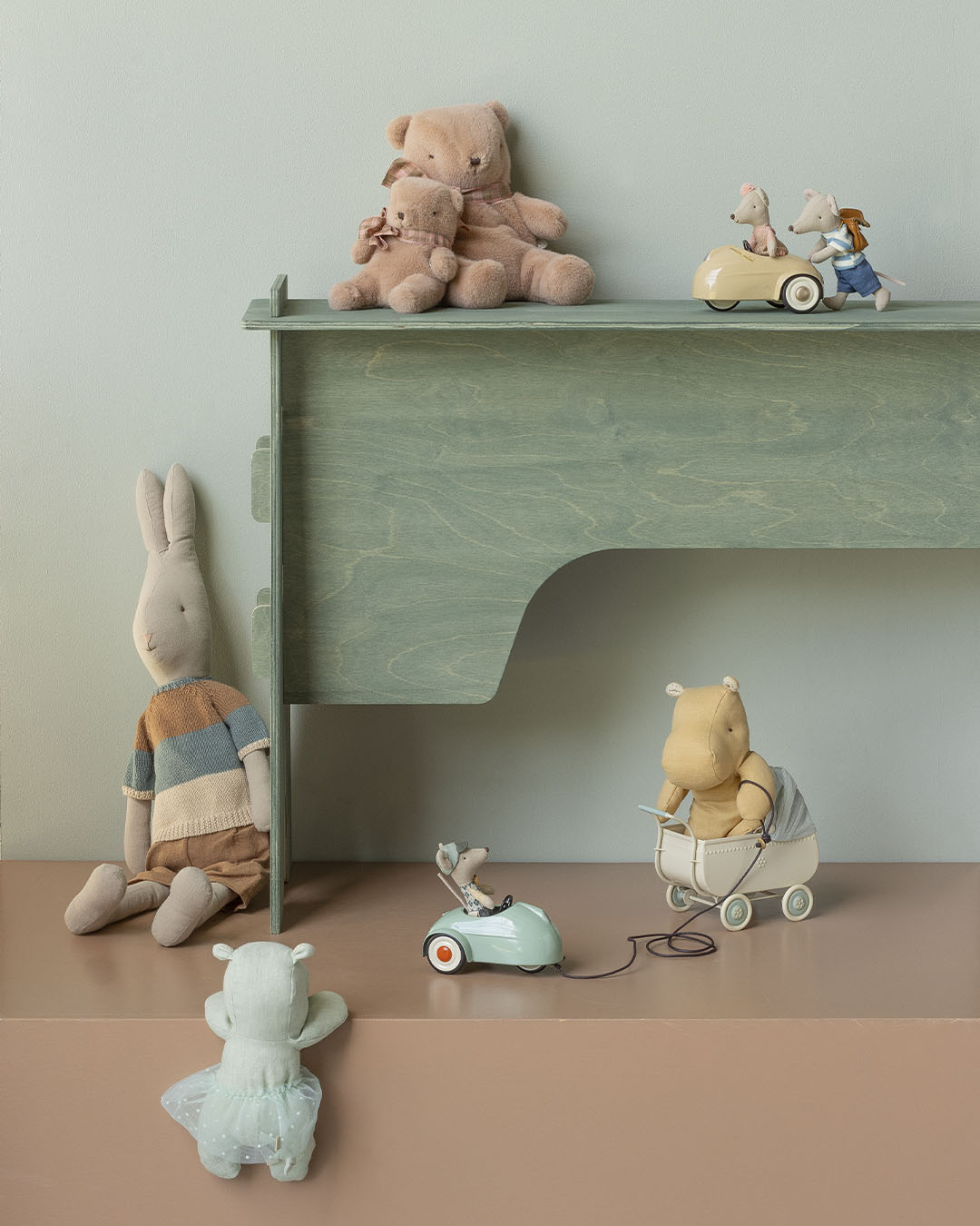 Maileg - Bil, Mus - Lys Mint - 11-6107-01