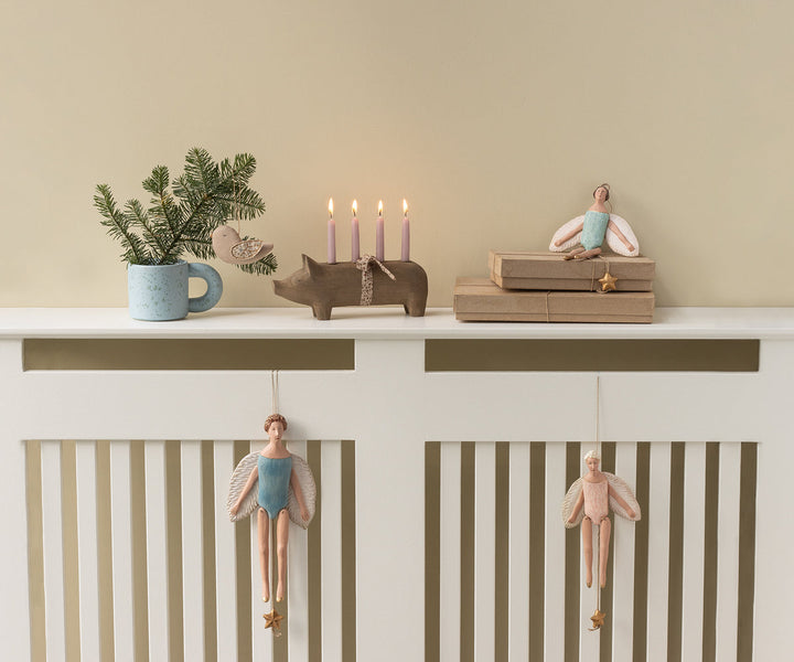 Maileg - Stof Ornament, Fugl - Grene - Blå - 14-5551-02