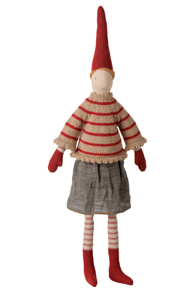 Maileg - Pixy, Str. 3 - Pige - Stribet Strikket Sweater - 14-6432-00