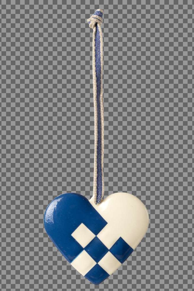 Maileg - MetalophæNg, Hjerte, Lille - MøRk Blå - 14-4503-03
