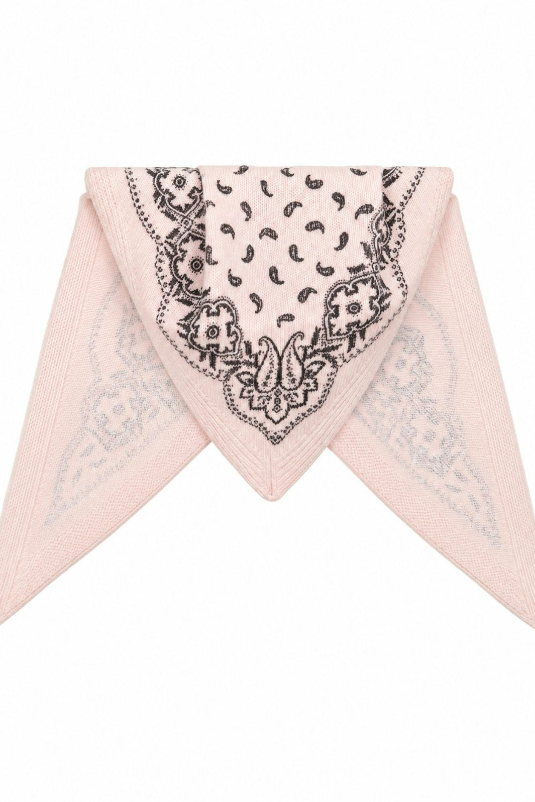 Neo Noir - Ariya Paisley Knit Scarf 171220 - 172 - Powder