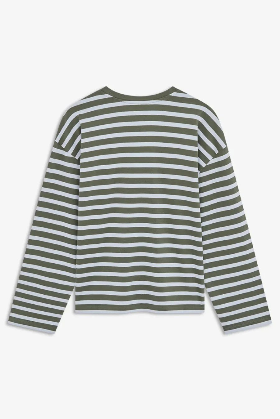 ModströM - Taimmd Stripe Ls T-Shirt 59970 - 11225 - Army Plein Air Stripe
