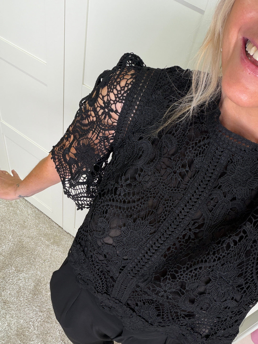A-bee - Brielle Blouse - Black Bluser 