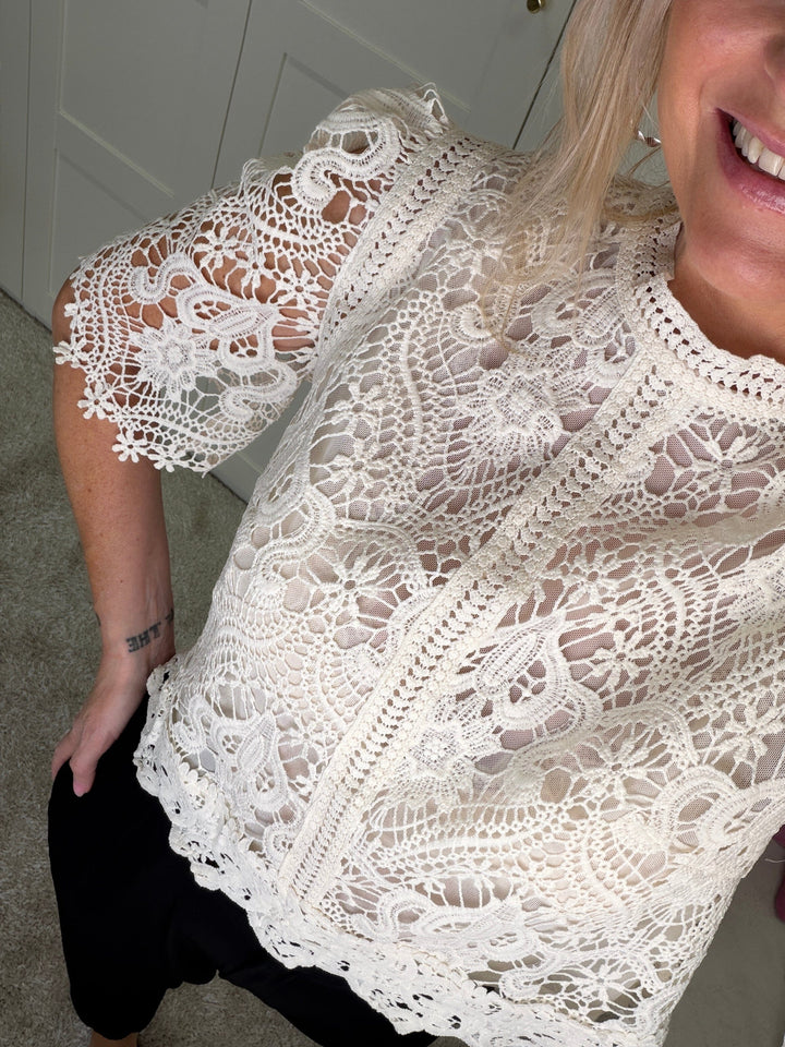 A-bee - Brielle Blouse - Ecru Bluser 