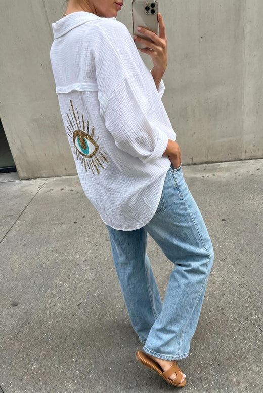 A-bee - Ella Shirt - White Skjorter 
