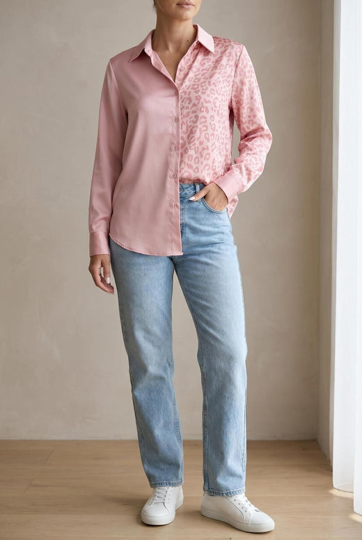 A-bee - Liva Shirt - Pink Skjorter 