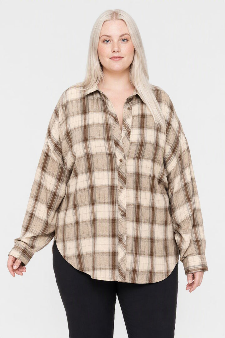 CE_IMG - A-Bee - Nahia Skjorte - Coffee - L/XL