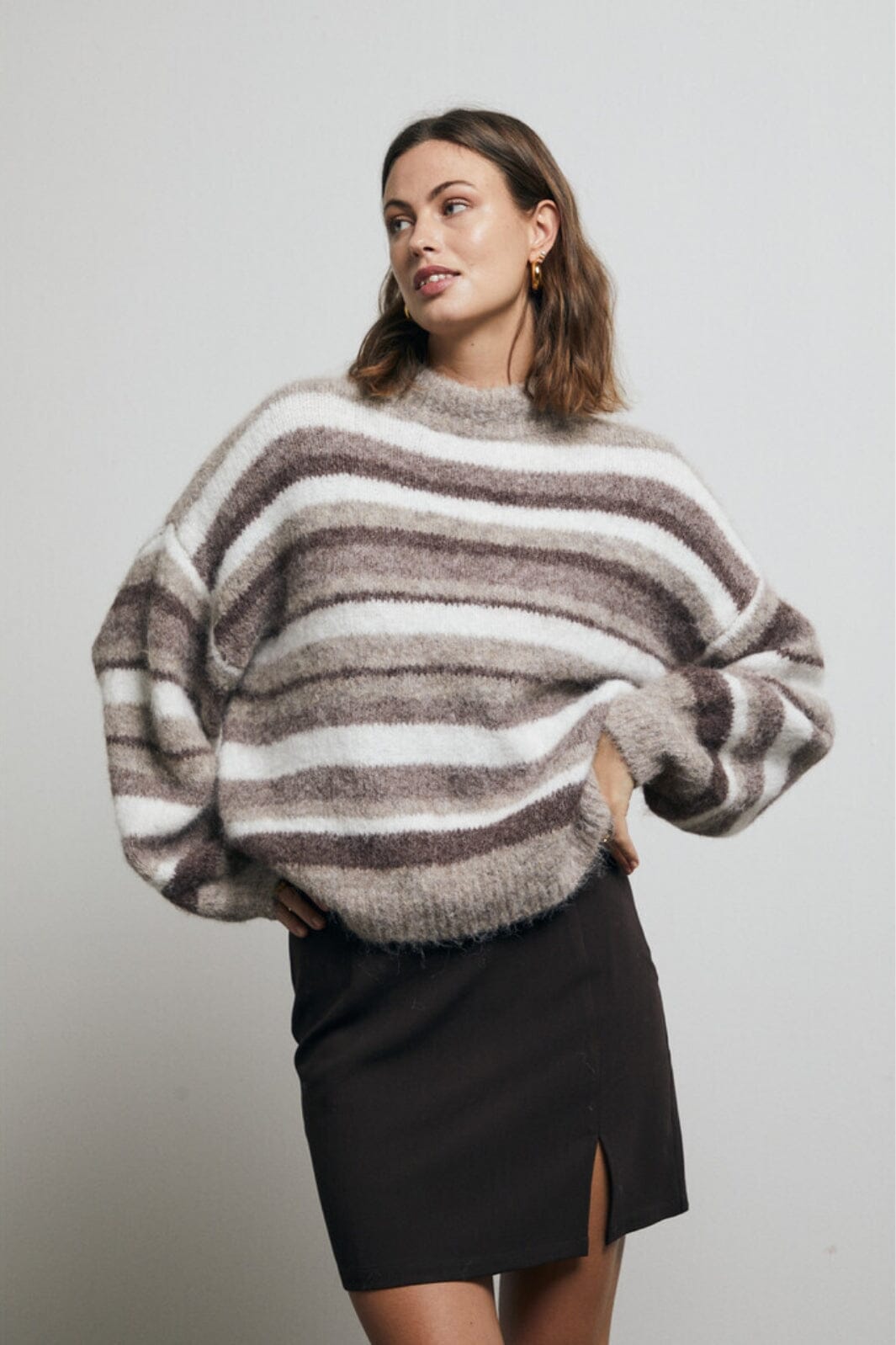 A-VIEW - Annali Skirt-1 - 117 Brown