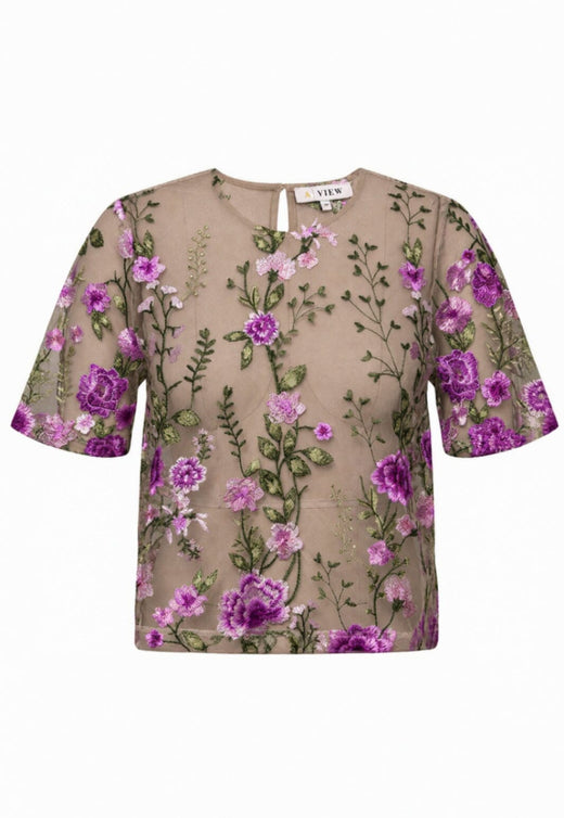 A-View - Fuschia Blouse AV4881 - 866 - Almond/Orchid Bluser 