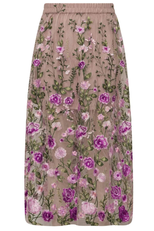 A-View - Fuschia Skirt AV4624 - 866 - Almond/Orchid Nederdele 