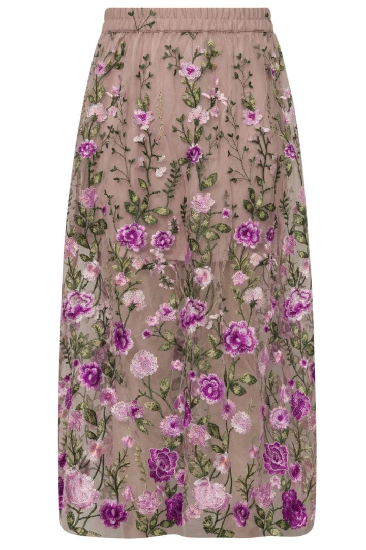A-View - Fuschia Skirt AV4624 - 866 - Almond/Orchid Nederdele 