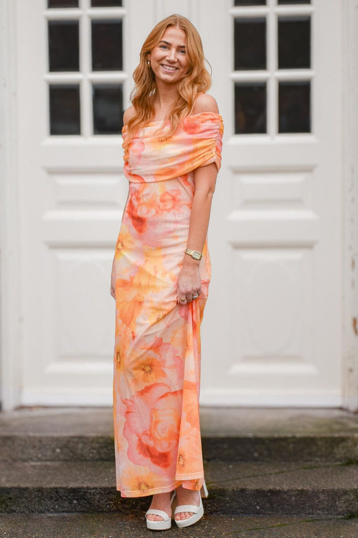 A-View - Kit S/L Dress AV8318 - 107 - Rose/Yellow