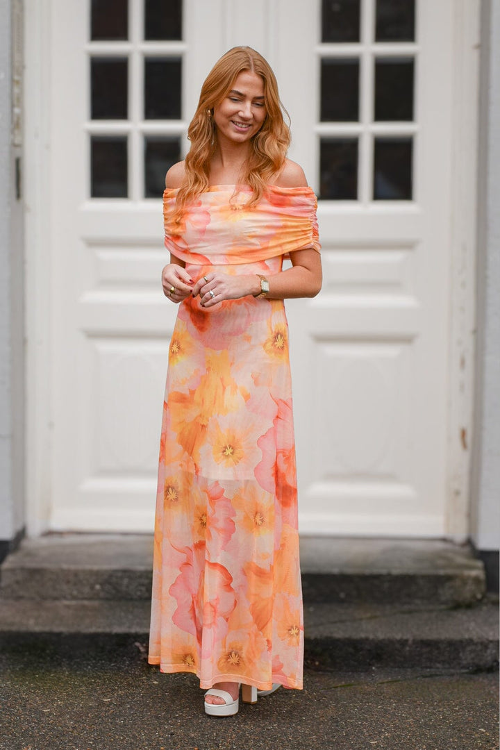 A-View - Kit S/L Dress AV8318 - 107 - Rose/Yellow