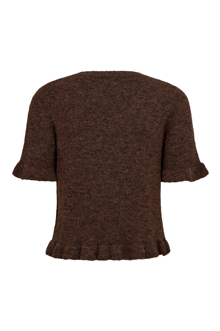 A-View - Landy Knit Blouse AV8227 - 194 - Dark Brown Bluser 