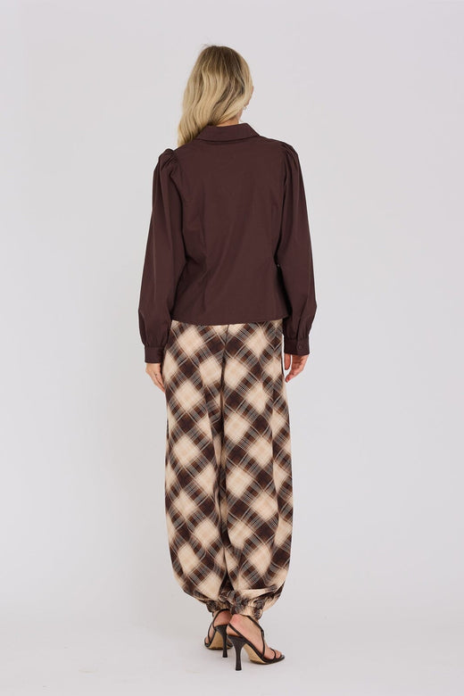 A-View - Malika Shirt AV4639 - 194 - Dark Brown
