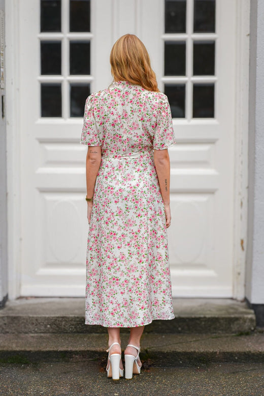 A-View - Peony Dress AV4461-V - 199 - White/Pink