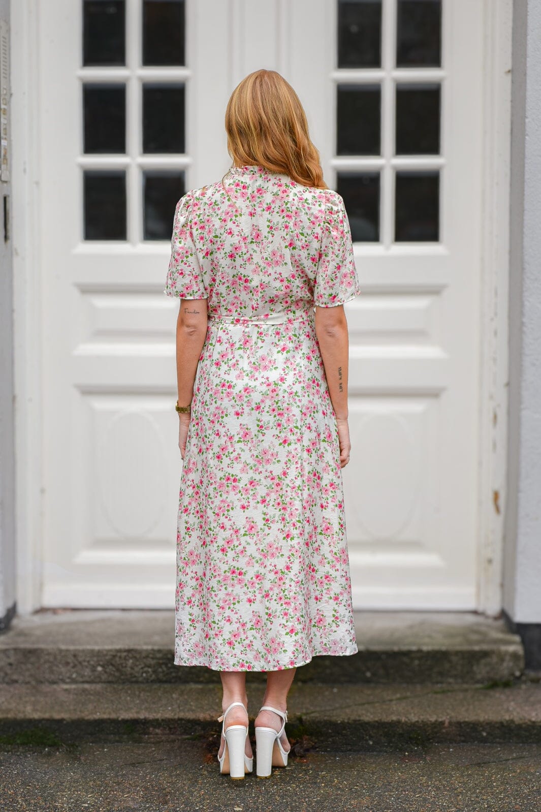A-View - Peony Dress AV4461-V - 199 - White/Pink