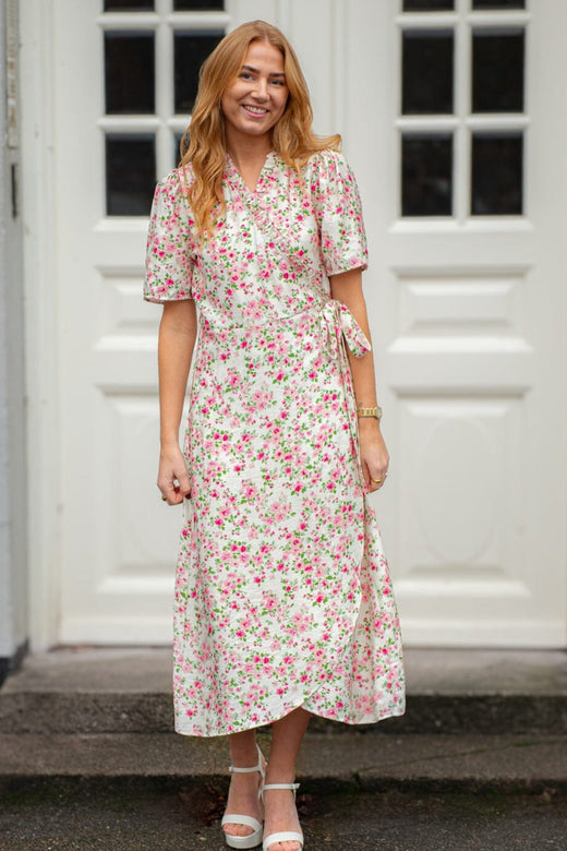 A-View - Peony Dress AV4461-V - 199 - White/Pink