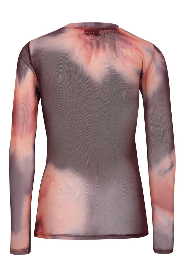 A-View - Silke Blouse AV8045 - 883 - Bordeaux/Orange Bluser 