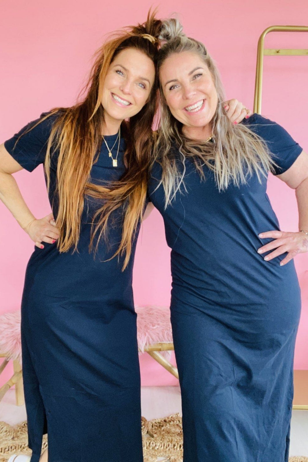Basic Apparel - Rebekka Dress - Organic GOTS - Navy