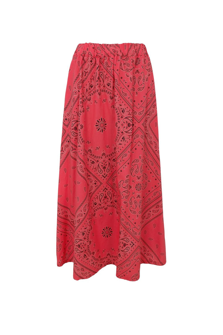 Black Colour - Bcabbie Skirt 40728 - Red Paisley Limited