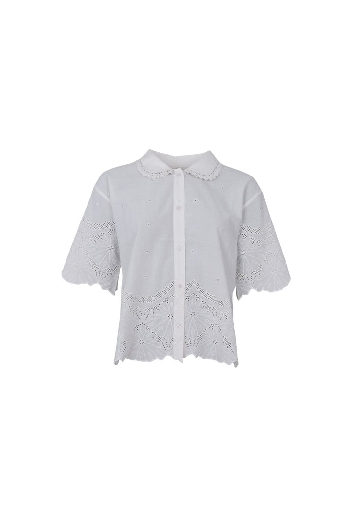 Black Colour - Bcagneta Lace Blouse 41135 - Off White
