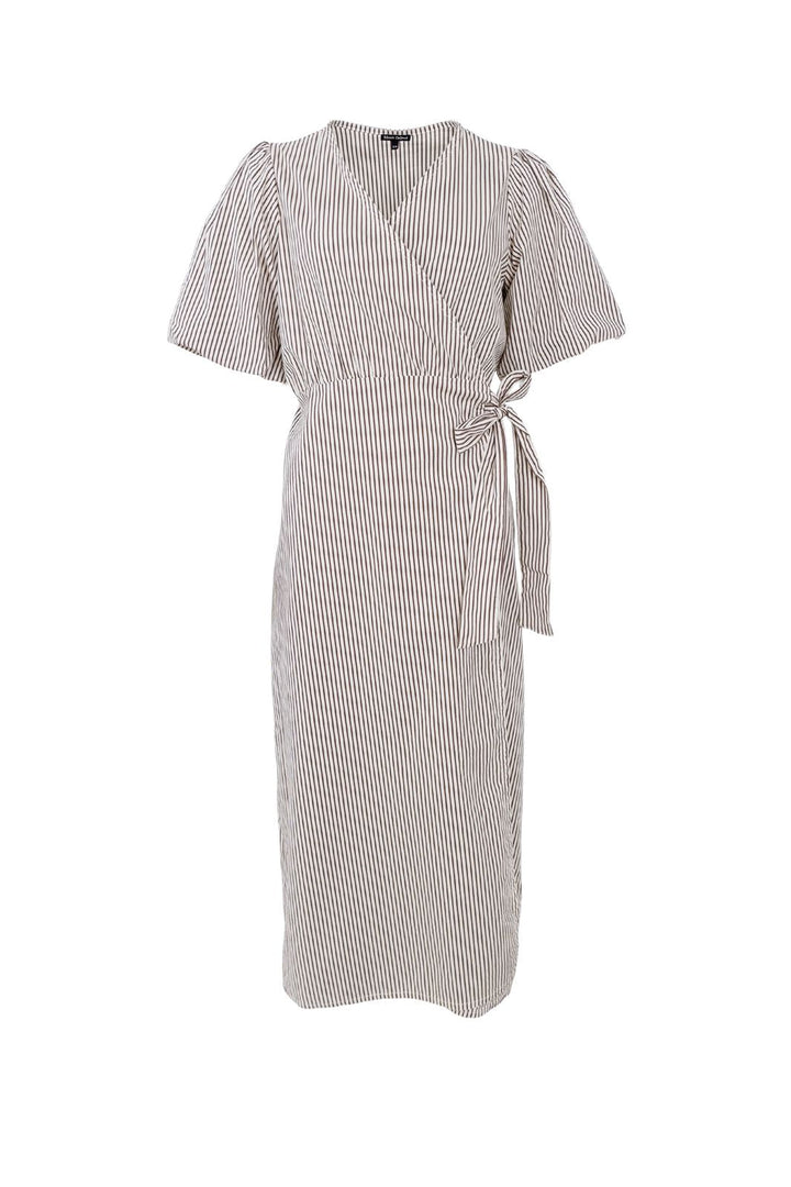 Black Colour - Bcally Wrap Dress 41197 - Creme
