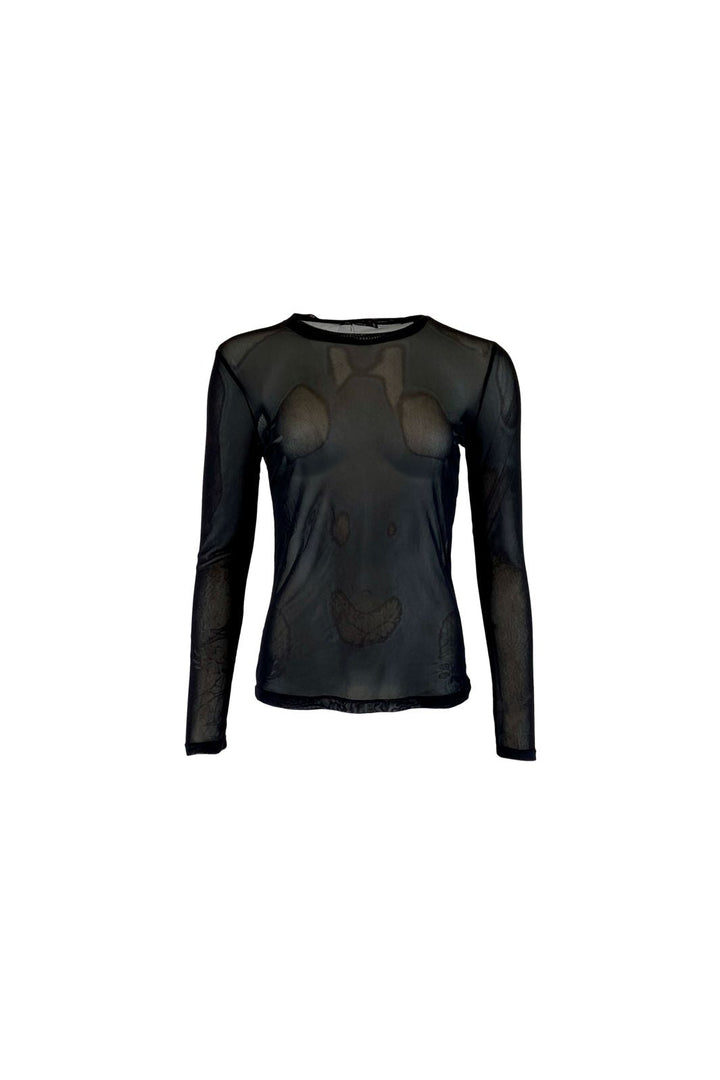 Black Colour - Bcannie Mesh Blouse 3846 - Shirts,Mesh & Basic Blouses - Black