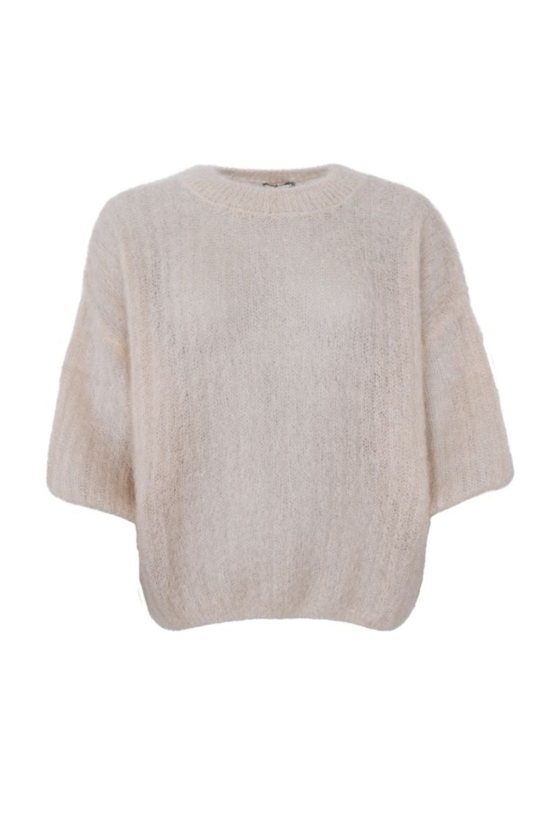 Black Colour - Bcbjoerk S/S Jumper 1260 - Latte