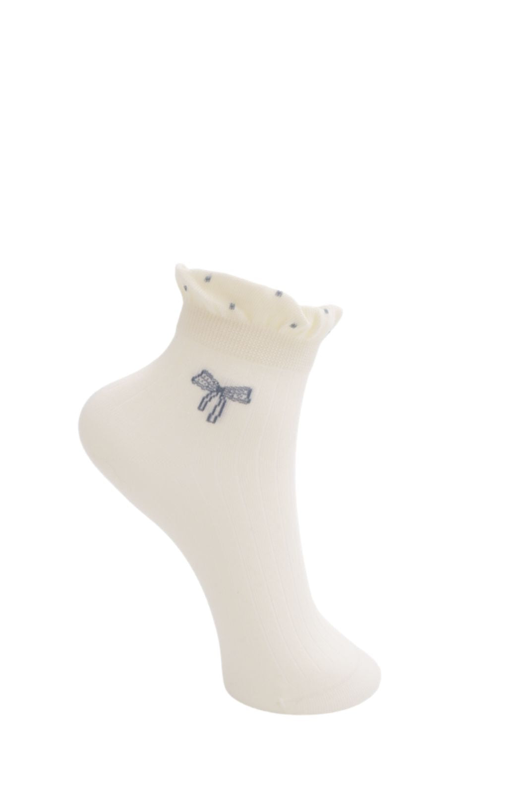 Black Colour - Bcbowan Anclet Sock 8540 - White