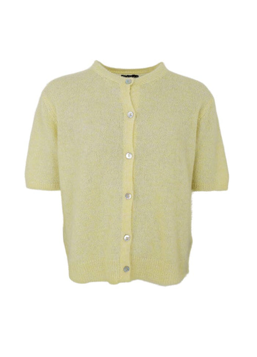 Black Colour - Bcdell Ss Cardigan 1253 - Lt. Yellow Cardigans 