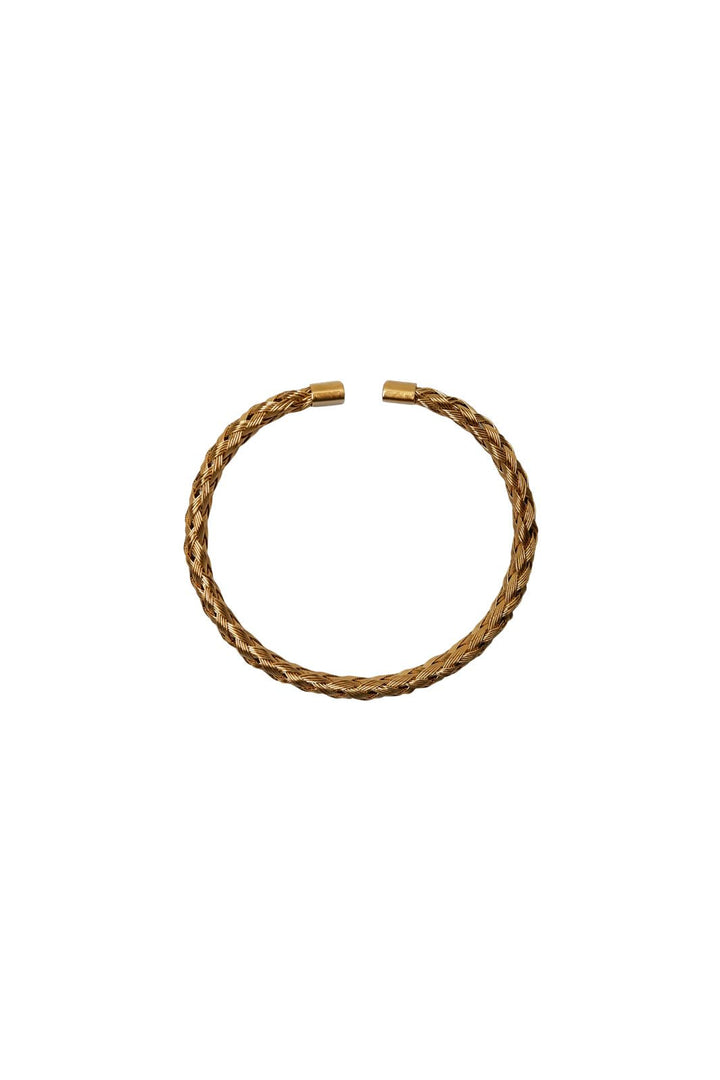 Black Colour - Bcelma Bracelet 4430 - Golden Coloured