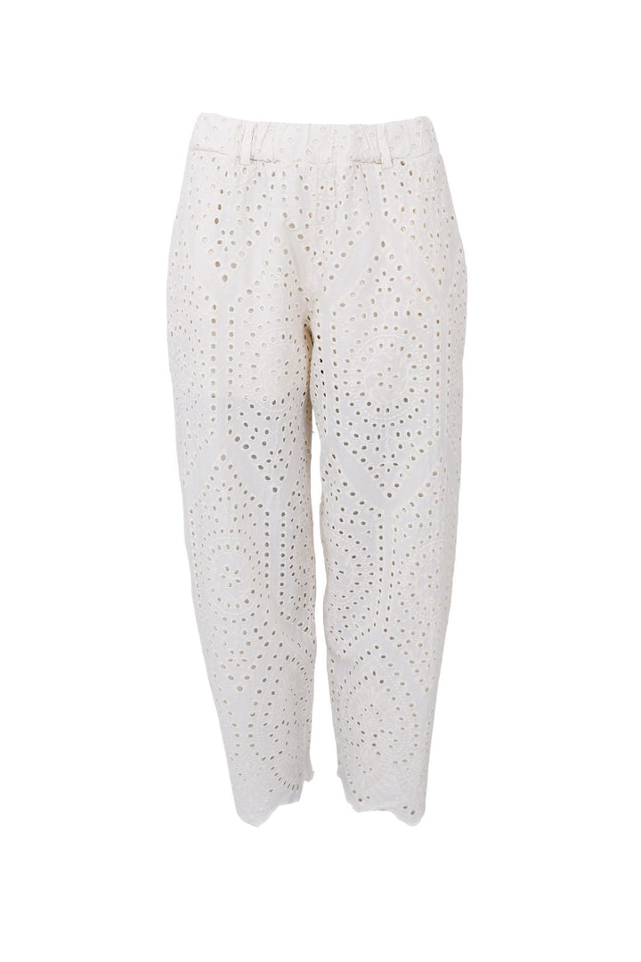 Black Colour - Bcfrey Barrel Lace Pant 41196 - Creme