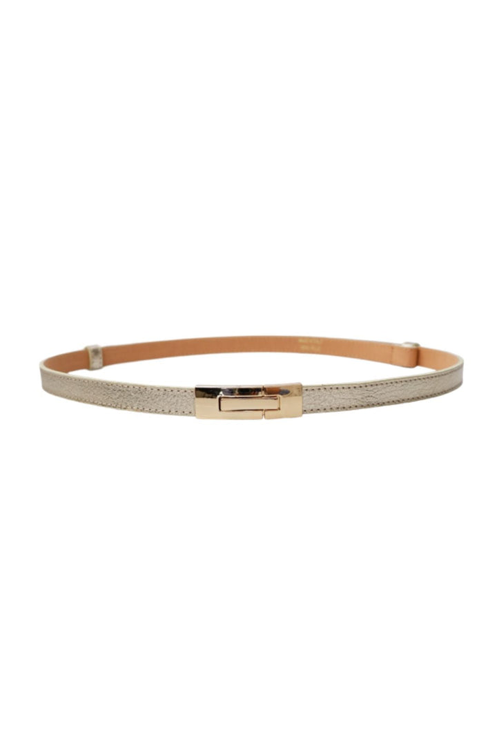 Black Colour - Bchazel Belt 10337 - Gold Coloured