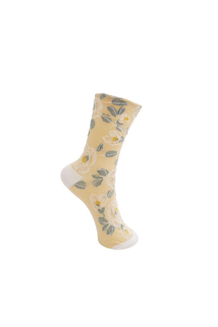 Black Colour - Bckai Sock 8530 - Yellow