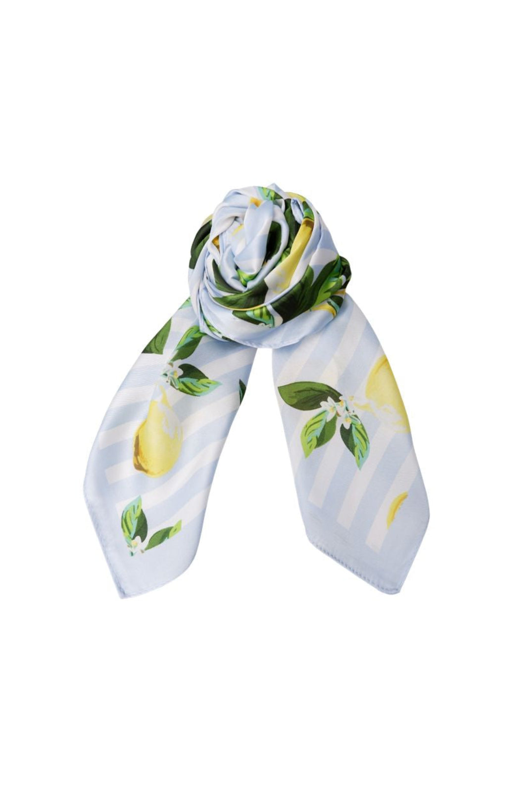 Black Colour - Bckayla Mini Scarf 3689 - Lt.Blue