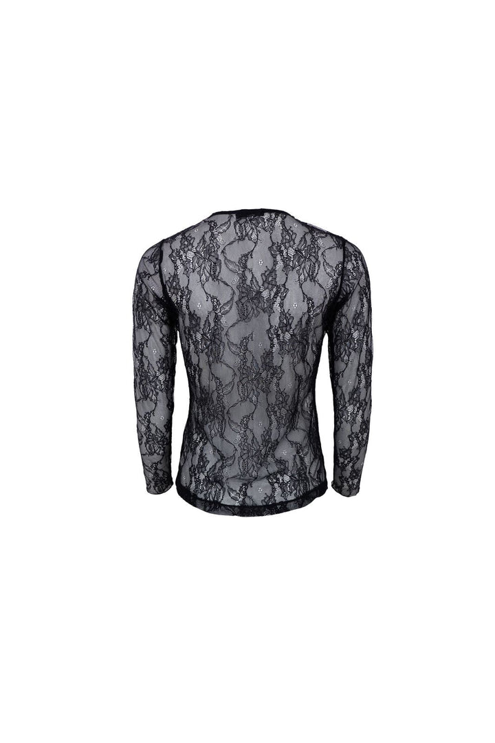 Black Colour - Bclara Lace Blouse 41029 - Shirts - Black