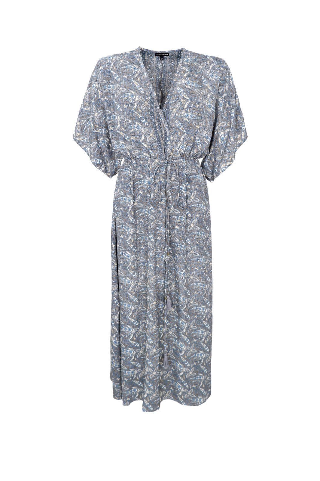 Black Colour - Bcluna Long V-Neck Dress 39215 - Glory Blue Limited