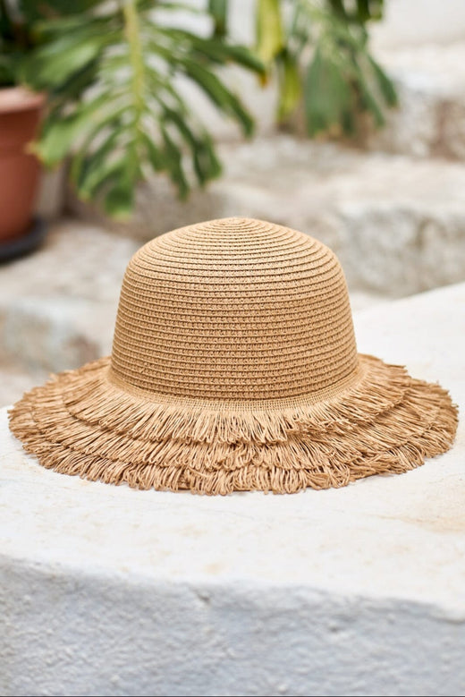 Black Colour - Bcramona Straw Hat 8042 - Khaki