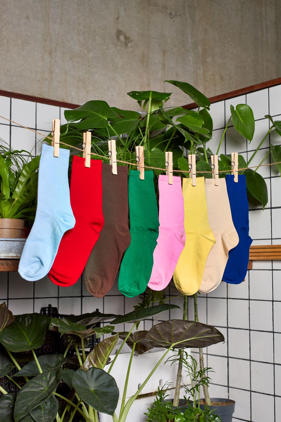 Black Colour - Bcsylvie Sock 8535 - Red