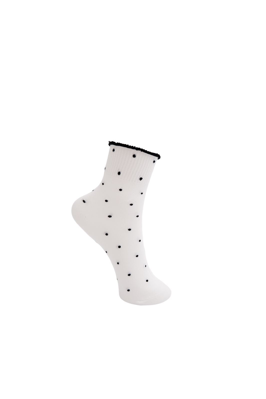 Black Colour - Bctiki Sock 8507 - Off White