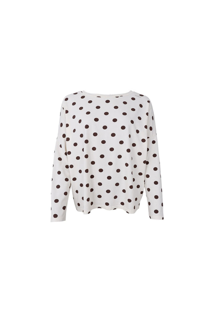 Black Colour - Bczelda Loose Ls Blouse 41120 - Shirts - Coffee Dot