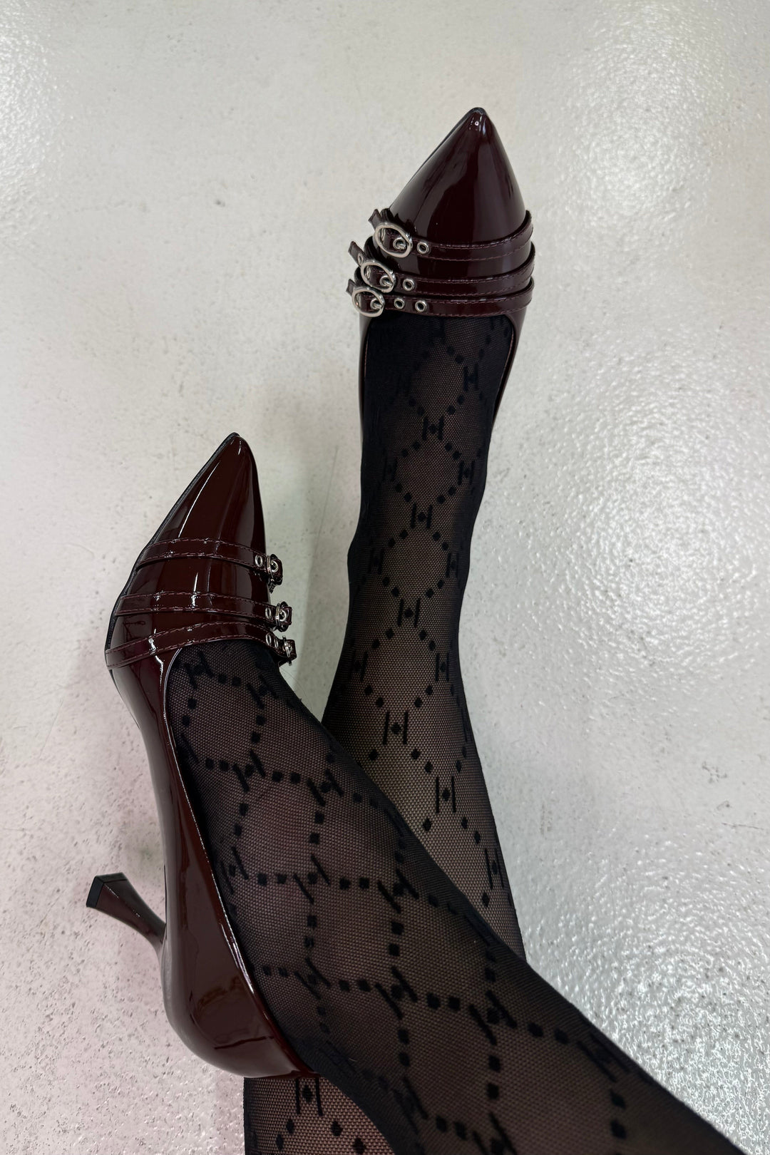 Bloom - Bellflowerstiletto - Dark Maroon Stiletter 