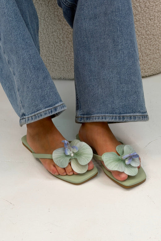Bloom - Morning Glory Sandals - Green Sandaler 