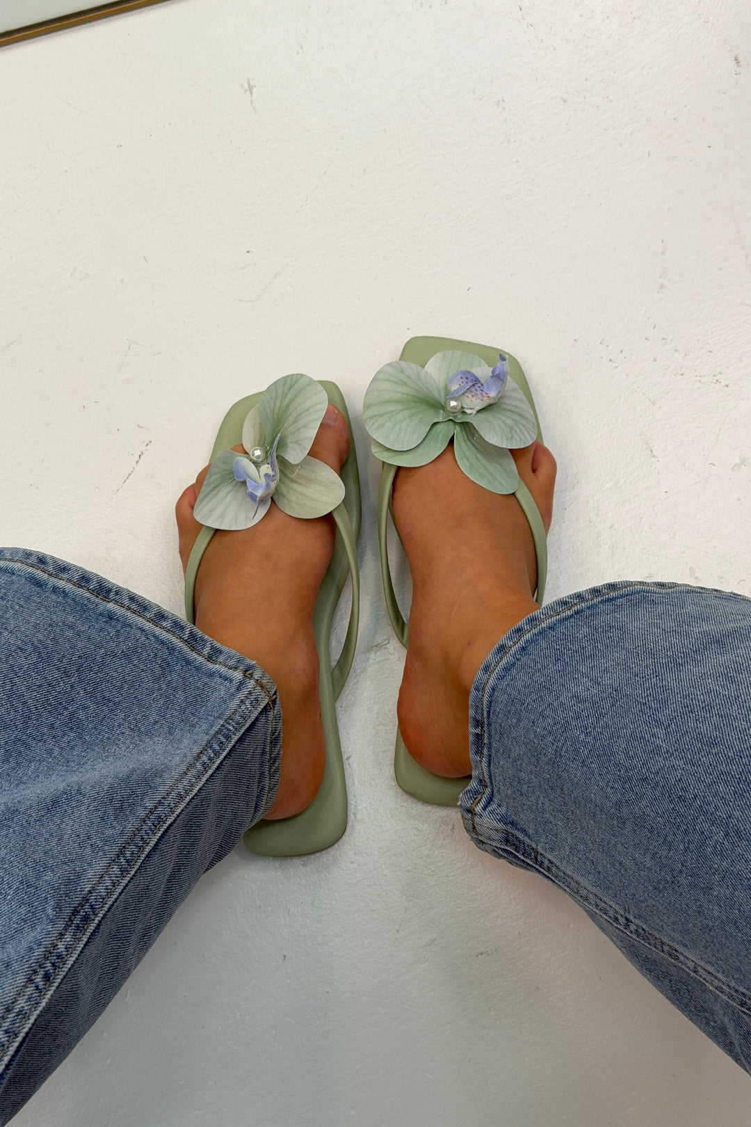 Bloom - Morning Glory Sandals - Green Sandaler 