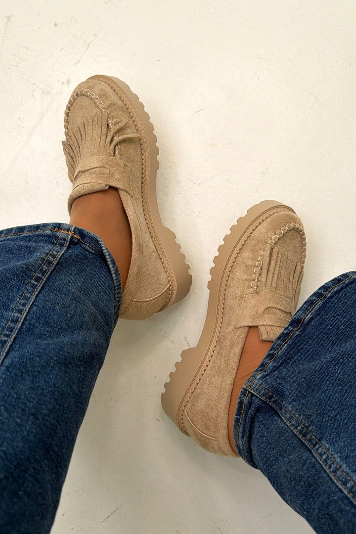 Bloom - Oriella Loafers - Beige Loafers 