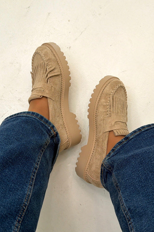 Bloom - Oriella Loafers - Beige Loafers 