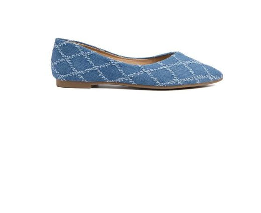 Bloom - Ranunculus Ballet Flats - Dark Blue Ballerinaer 