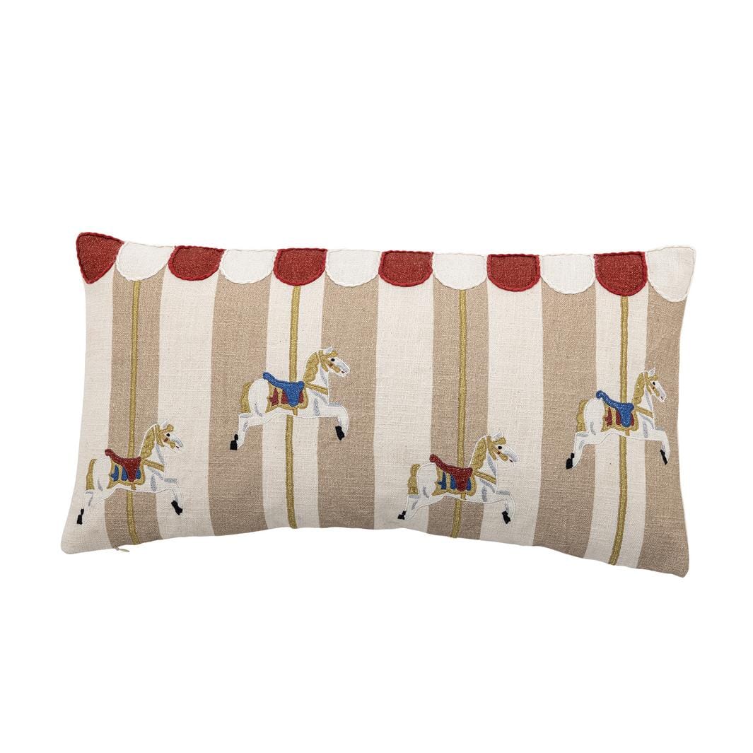 Bloomingville - Merry-go-round Pude, Natur, Bomuld 82062857 - Nature