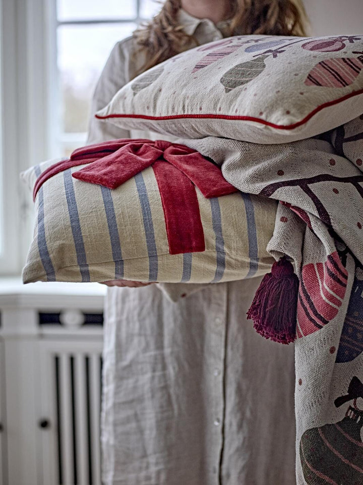 Bloomingville - Ornamentia Pude, Rød, Bomuld OEKO-TEX® 82063302 - Red